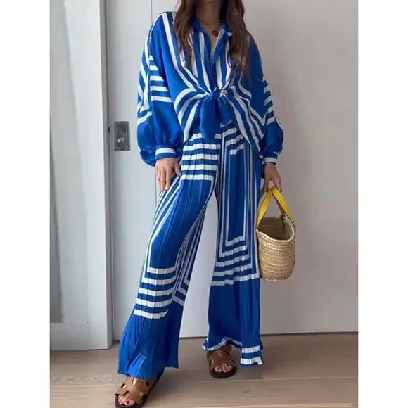 Commense XS Oversized Print Vacation Pants Set - Picture 3 of 4